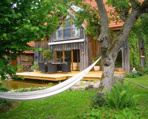 Gartenplanung mit Hängematte Landschaftsgärtner GartenBaur